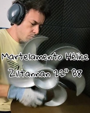 Reel: martelamento de hélice em prato Ziltannan 22 polegadas B8